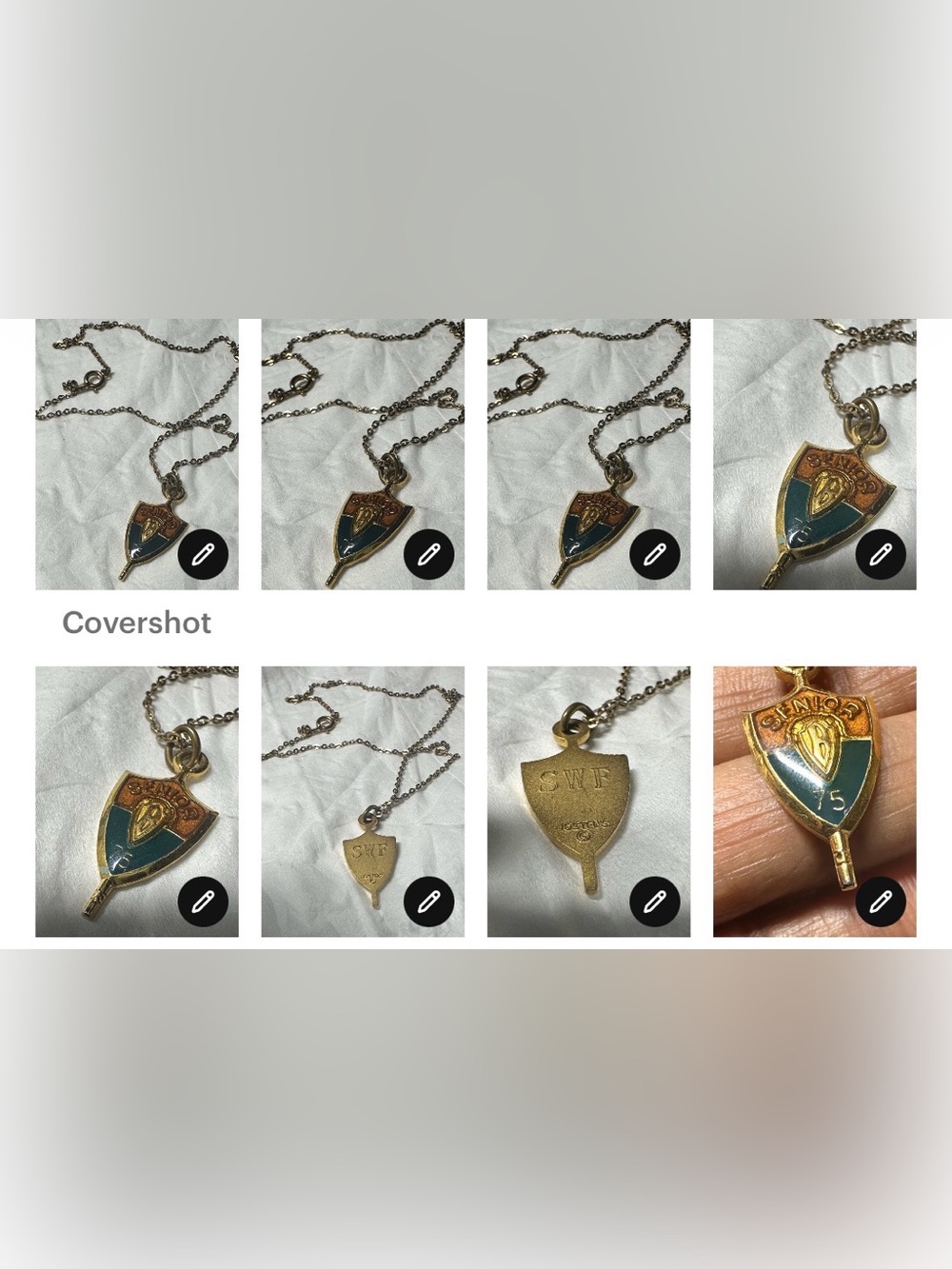 Vintage Jostens senior scholastic key Pendant Necklace - Picture 10 of 11